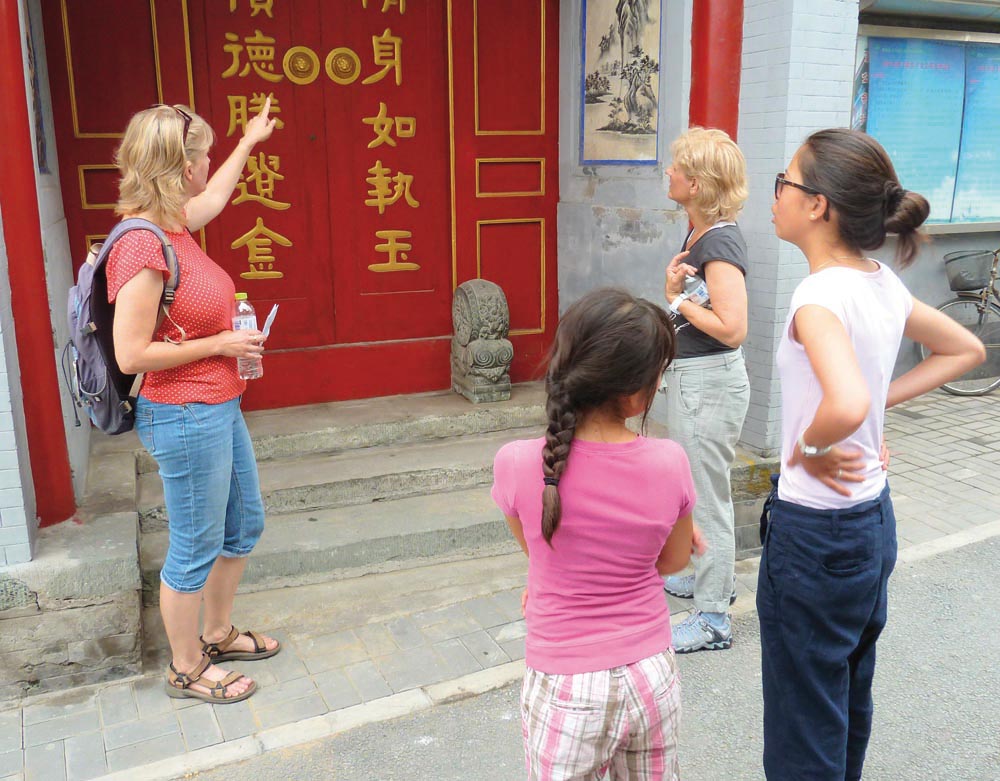 Uitleg door een ervaren gids.